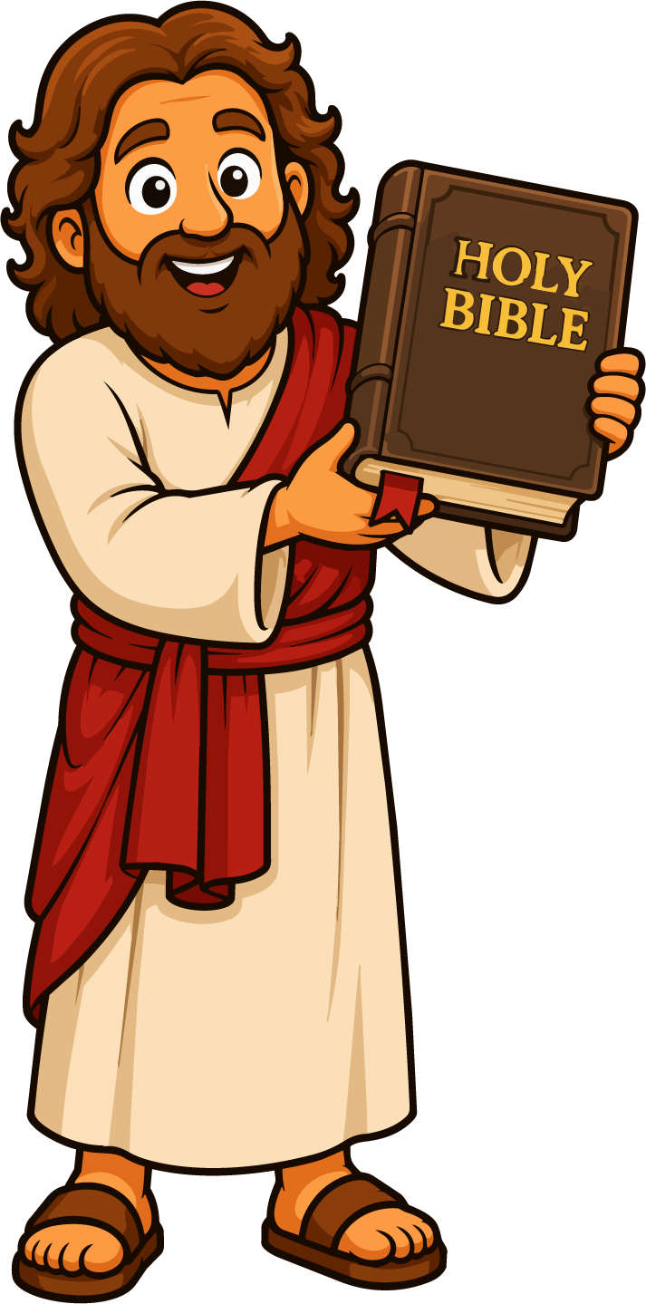 Jesus with the Holy Bible