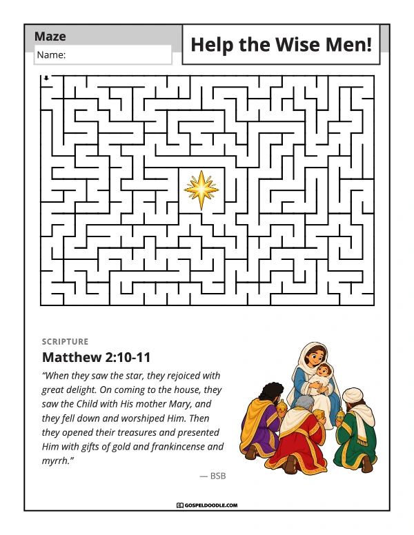 Help the Wise Men! Maze