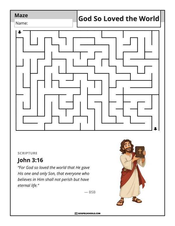 God So Loved the World Maze